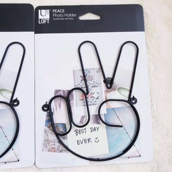Set of 2 Umbra Loft Peace Photo Holder New - Picture 2 of 3